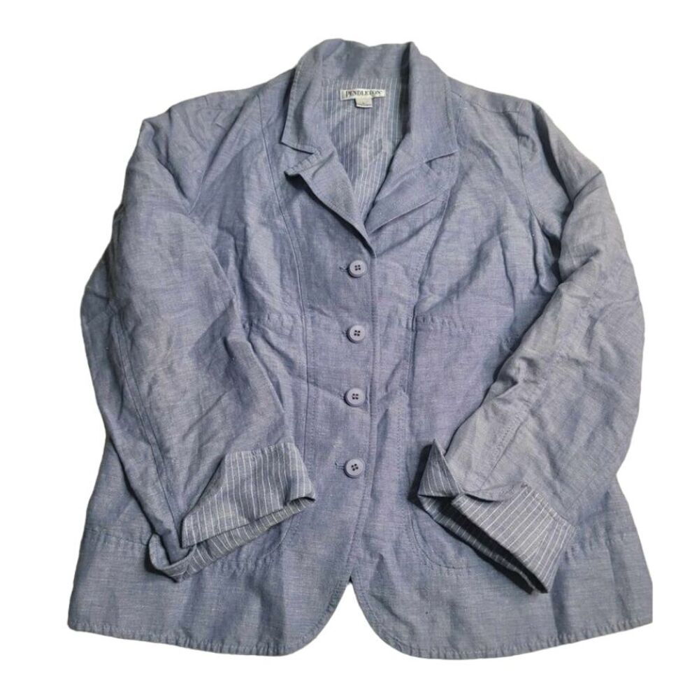3165‎ Pendleton Linen/Cotton Jacket Women's Large